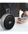 Enceinte Bluetooth portable avec crochet - TWS, batterie 800mAh, micro intégré, gris