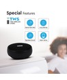 Enceinte Bluetooth portable, 2x3W - Noir, TWS, micro intégré, AUX, carte TF, lumière RGB