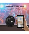 Enceinte Bluetooth portable, 2x3W - Noir, TWS, micro intégré, AUX, carte TF, lumière RGB