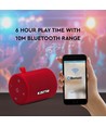 5W bærbar Bluetooth høyttaler, Rød - TWS funksjon, 1500mAh batteri, inkl. Micro USB kabel