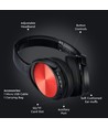 Casque sans fil Bluetooth, rouge - Jusqu'à 12 heures d'autonomie, batterie 500mAh, sacoche incluse