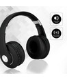 Bluetooth draadloze hoofdtelefoon, zwart - 500mAh batterij, tot 12 uur speeltijd, opvouwbaar design, AUX/Micro SD ingang