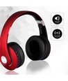 Bluetooth draadloze hoofdtelefoon - Rood, tot 12 uur speeltijd, Micro SD en AUX ingang