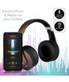Casque Bluetooth sans fil avec arceau réglable - 12 heures d'autonomie, marron