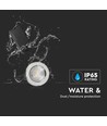 5W Ø8,15cm LED inbouwspot - Brandvertragend, Samsung LED chip, IP65, dimbaar, Gat: Ø5,7 cm, Afm: Ø8,15 cm