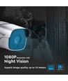 1080P IP bewakingscamera, 12V - IP65, 2.0MP bullet, 20-30m IR, binnen/buiten