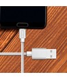 1m Micro USB Kabel - Gevlochten Nylon, Zilver, Platinum Serie