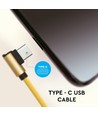 1M USB-kabel Type-C - Goud (Diamond Serie)
