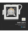 4W vierkante LED inbouwspot, Samsung chip, RA90 - 5700K, 12 graden, gat: 45x45mm