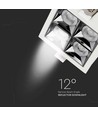 16W Samsung Chip LED downlight - Firkantet, RA90, Hull: 8,5 x 8,5 cm, Mål: 9,3 x 9,3 cm