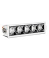 20W rektangulär LED downlight, RA90 - Samsung LED chip, vit, hål: 200x45 mm, 5700K