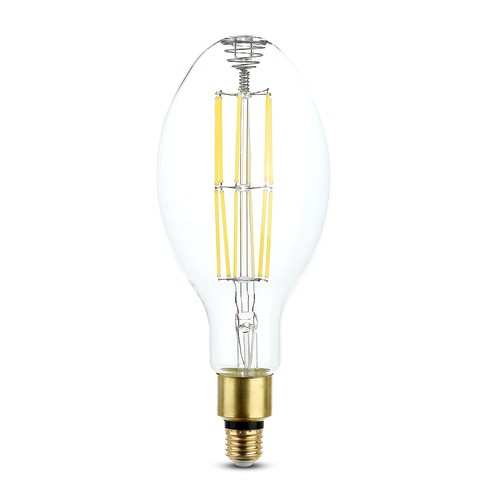 Ampoule filament LED E27 24W ED120 - 160lm/W, 4000lm, verre clair, 6400K, Ø12cm, hauteur 30cm