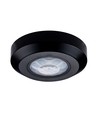 360° PIR infrarød loftsensor - Sort, påbygning, max 200W LED, IP20, rækkevidde 8m
