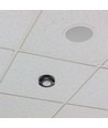 360° PIR infrarød loftsensor - Sort, påbygning, max 200W LED, IP20, rækkevidde 8m