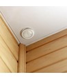Détecteur de plafond PIR à encastrer, 360° - Blanc, 400W LED, portée 8m, IP20