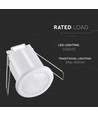Détecteur de plafond PIR à encastrer, 360° - Blanc, 400W LED, portée 8m, IP20