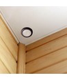 PIR plafondsensor voor inbouw, 360° - Zwart, IP20, detectieafstand tot 8m, zaagmaat: Ø4cm