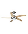 Ventilateur de plafond 60W - LED, enseigne lumineuse, contrôle RF, 5 pales, moteur AC