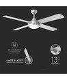 Ventilateur de plafond LED 35W avec kit lumière - Contrôle RF, 4 pales, moteur DC