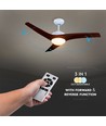35W LED Takvifte - RF Kontroll, 3 Vinger, DC Motor, Brun