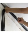 100x Buntebånd / Kabelstrips - 3,5 x 200 mm, Hvit, 100 stk.