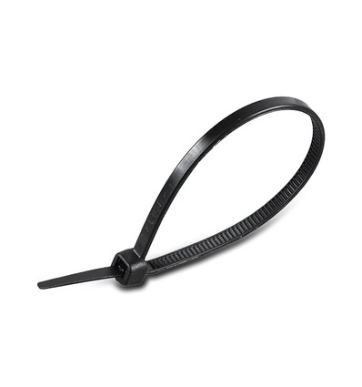 Kabelbinder 4,5*150mm sort - Brandbarhedsmateriale klassificering UL94-V2, 100 stk./pakke