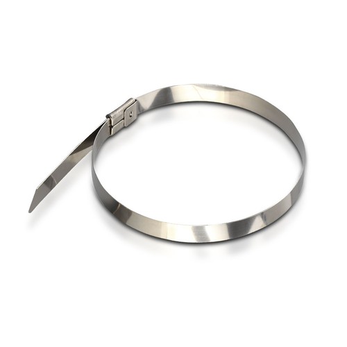 Rostfri Kabelband, 100 st - Bredd 4,6mm, 25 cm