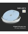 20W LED taklampa - Samsung LED chip, 3-i-1 CCT, IP65 vattentät, bulkhead