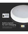 20W LED loftslampe - Samsung LED chip, 3-i-1 CCT, IP65 vandtæt, bulkhead