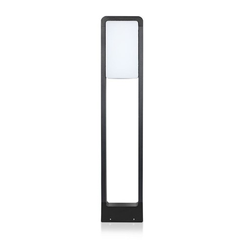 10W LED pollare, 80cm - IP65, svart, Samsung LED chip, kallvit, utomhus