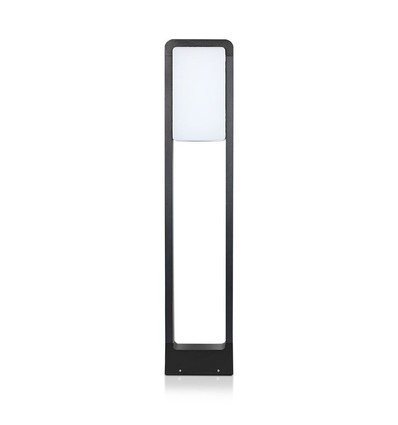 10W LED bedlampe, 80cm - IP65, sort, Samsung LED chip, kald hvit, utendørs