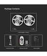 10m 4,8W/m RGB strip set - 12V DC, IP20, incl. afstandsbediening en voeding (2x5m)