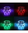 Kit ruban LED RGB 10m 4,8W/m - 12V DC, IP20, télécommande et alimentation incluses (2x5m)