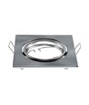 GU10 innfellingsspot, firkantet - Satin nikkel, IP20, 2-pak
