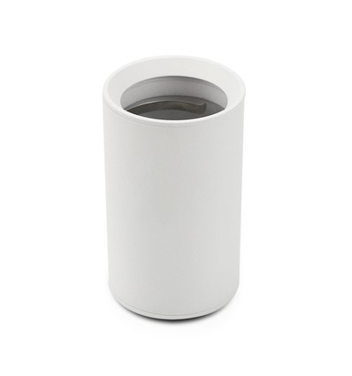 GU10 påbygningsspot - Rund, hvit, aluminium, IP20 innendørs, Ø6cm