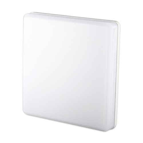 25W LED loftslampe, Samsung LED chip - 300x300mm, IP44, IK08, hvid kant, 3000K