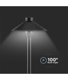 7W LED havespot med spyd / stander - Samsung LED chip, IP65, sort, 2-i-1 havelampe