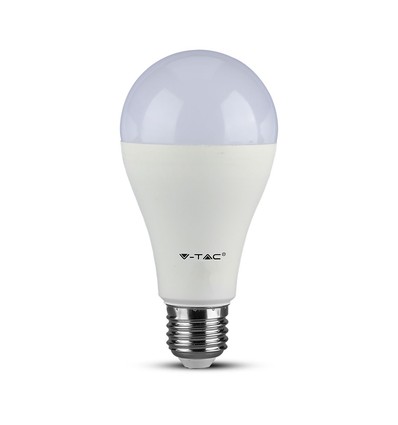 E27 17W dimbare LED lamp - A65, Samsung LED chip, 1521lm, 6400K, wit kunststof