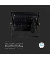 Projecteur LED 30W avec détecteur - puce Samsung LED, IP65, noir, slim, extérieur