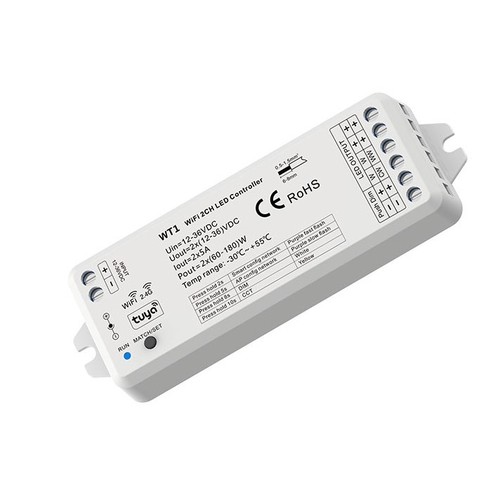 LEDlife rWave variateur/contrôleur CCT - Tuya Smart/Smart Life, variation par pression, 12V (60W), 24V (120W)