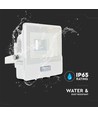 10W Projektør - PIR Sensor, Samsung Chip, 6500K, Hvid Hus