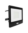 50W LED breedstraler met sensor - Samsung LED chip, IP65, zwart, 6500K, 5 jaar garantie