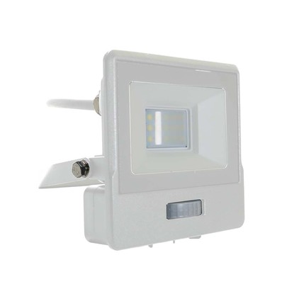 10W LED projektør med sensor - Hvid, Samsung LED chip