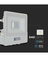 10W LED-breedstraler met sensor - Wit, Samsung LED-chip