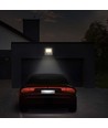 20W LED projektør med sensor, Samsung LED chip - 4000K, hvid, IP65, PIR sensor, udendørs