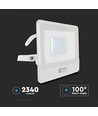 30W LED projektør med sensor - Samsung LED chip, IP65, 4000K, 1m kabel, udendørs