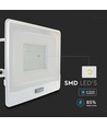 50W lyskaster - PIR-sensor, Samsung-chip, 1m kabel, 4000K, hvitt hus, arbeidslampe