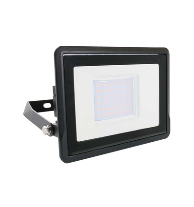 30W LED breedstraler, Samsung LED chip - IP65, koud wit, zwart, ingebouwde lasdoos, buiten