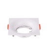 Spot encastrable GU10 - Blanc, carré, plastique PC, perçage : Ø80 mm, dim : 88x88 mm, sans source lumineuse