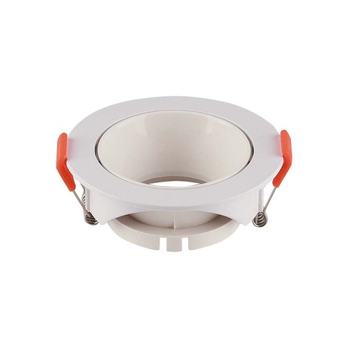 Spot encastrable GU10 - Rond, blanc/blanc, IP20, Trou: Ø7,2 cm, Dim: Ø8,5 cm